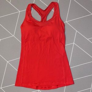 Lululemon Tank, Size 4, Built in bra, like new!